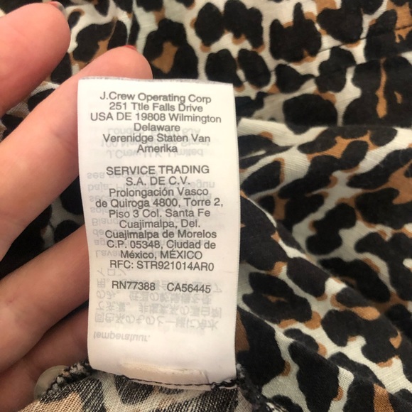 Linen Blend Leopard Print Button Up - Picture 7 of 9